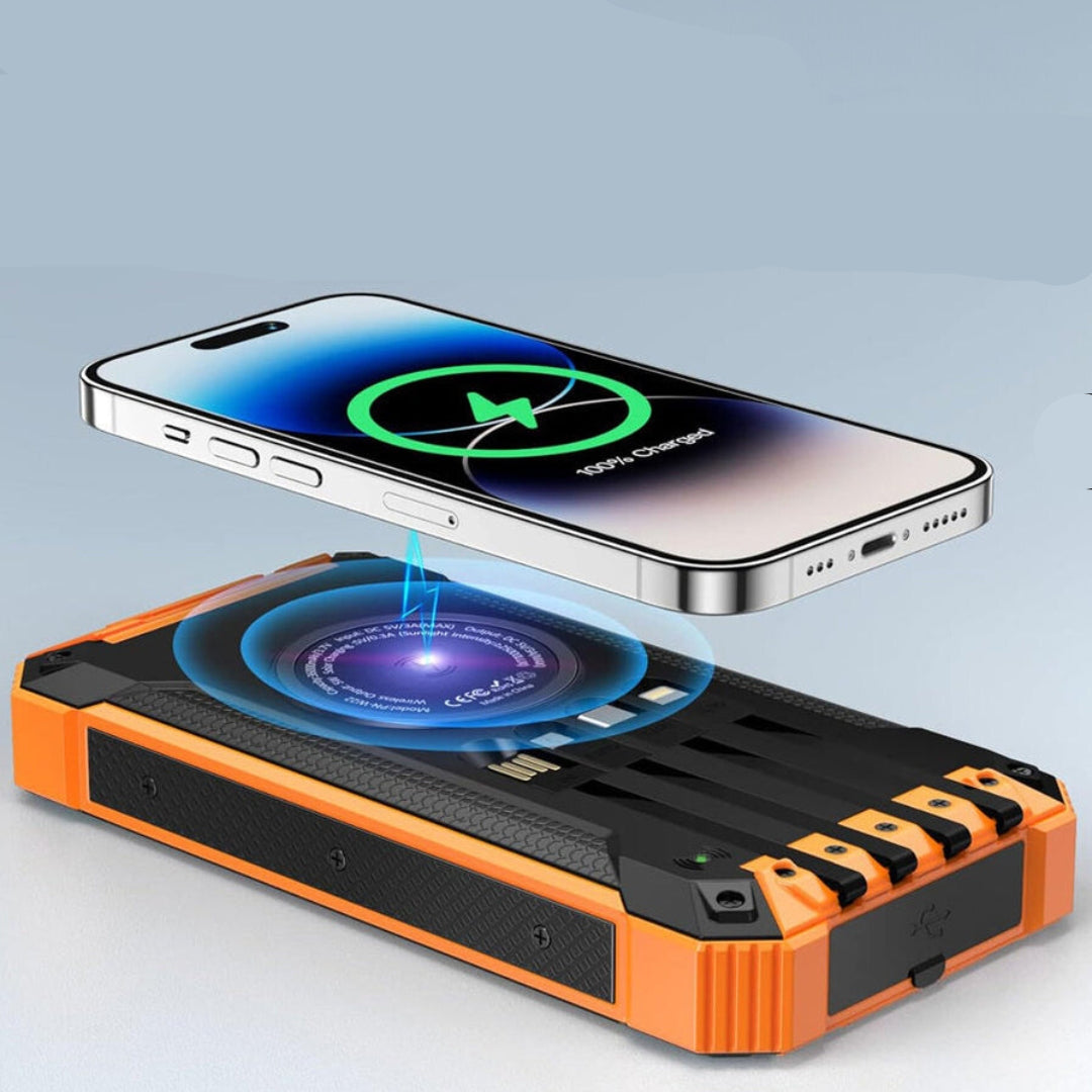 SunCharge - Solcellebatteri med flere porte