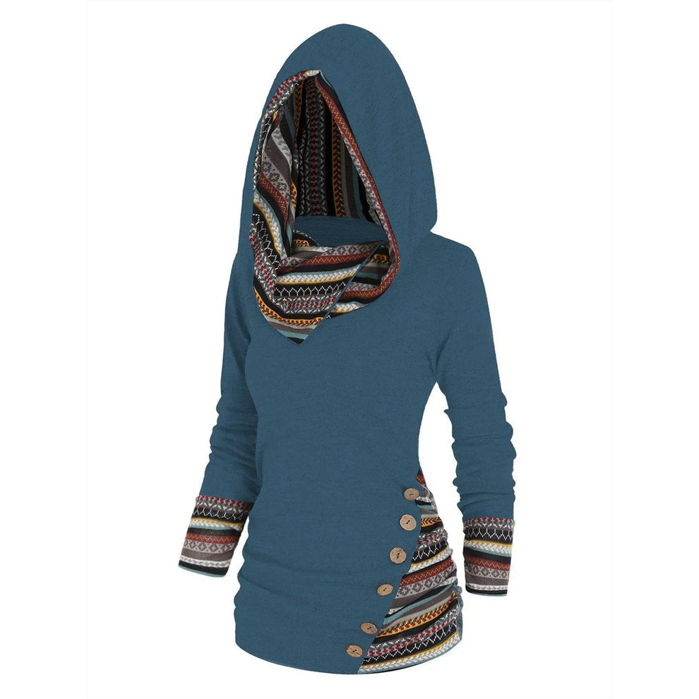 Astrid - Boheme hættetrøje med tribal trim