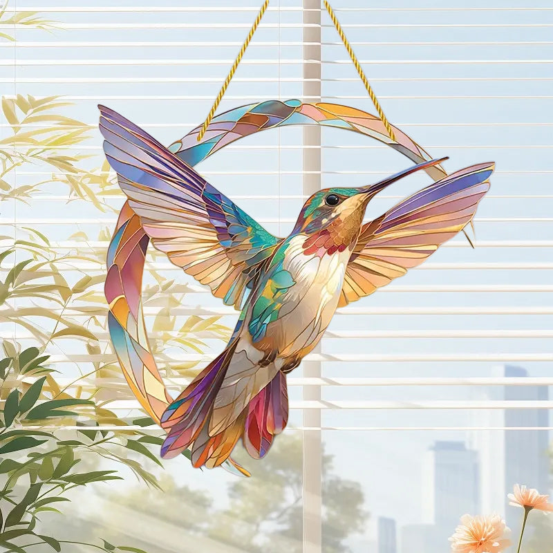 HummiGlow Levende Kolibri Suncatcher – Strålende Vinduesdekoration