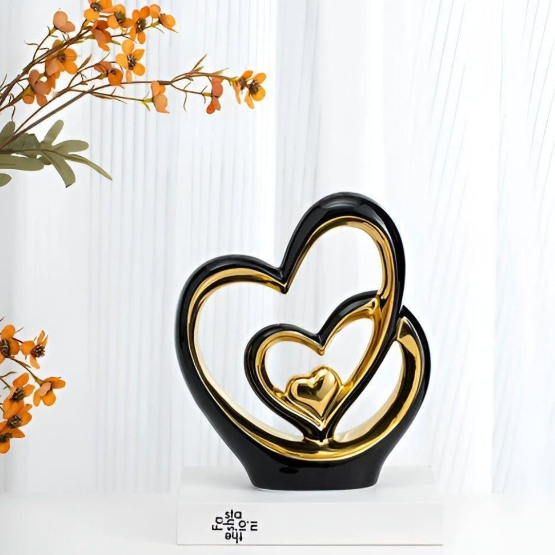 Elegant - Twin hearts tidløs dekoration