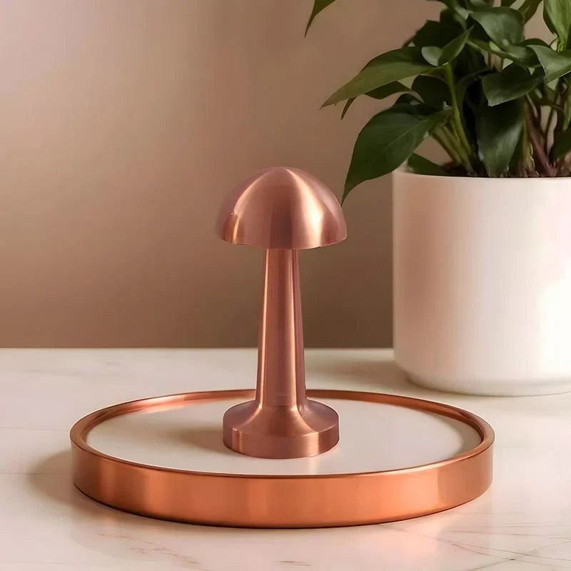 LumiShroom – Elegant kobbersvampelampe