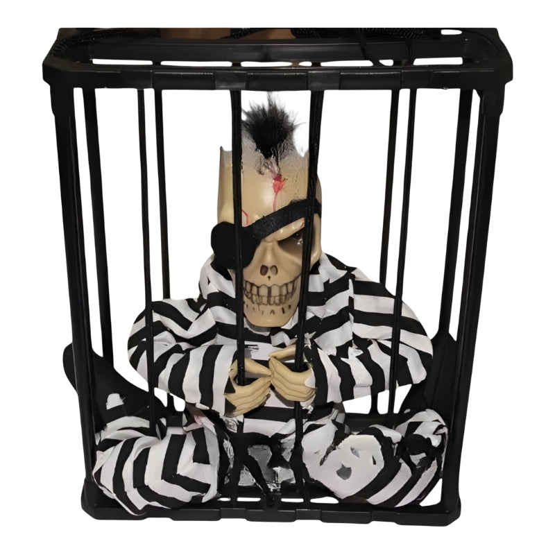 FrightCorp Animatronisk fængselsben med tale‑, lys‑ og lyd effekter