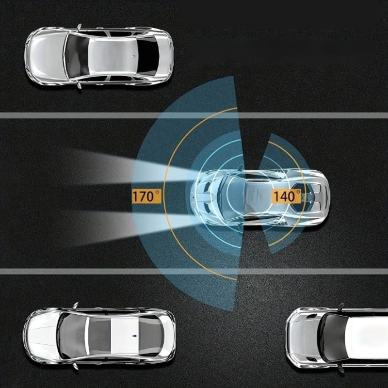 RoadGuard Pro - Dashcam med Dobbelt Linse, 24-Timers Parkeringsovervågning og Kollisionsregistrering