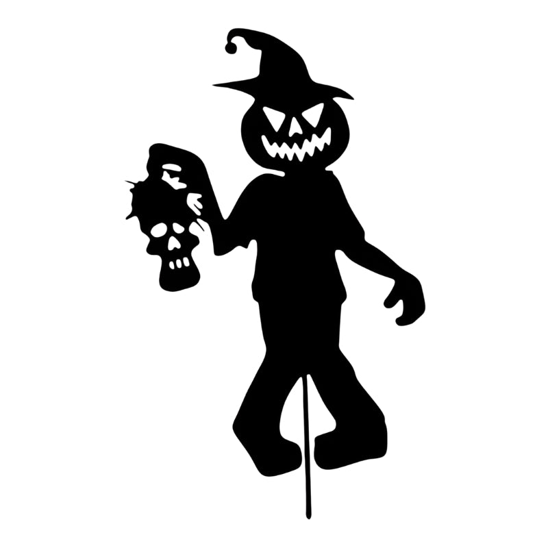 SpookyCharm Personliggørligt Halloween Havekort med Figurer – Udendørsdekoration