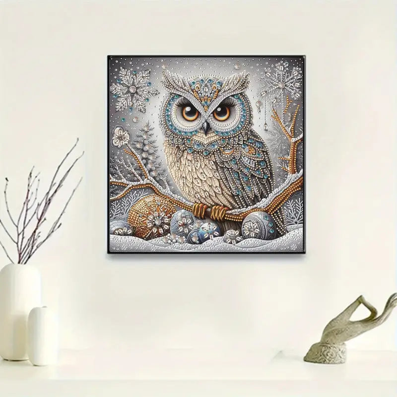 LumiOwl – Strålende Ugle Diamant Maleri Kit