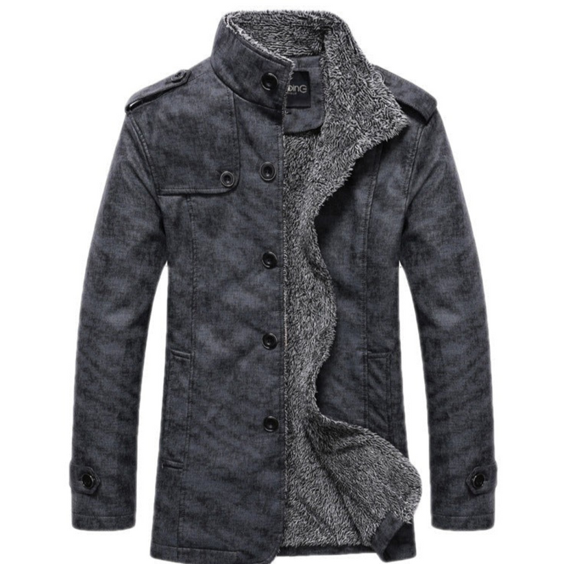 Maxwell - Fleeceforet jakke med knapper