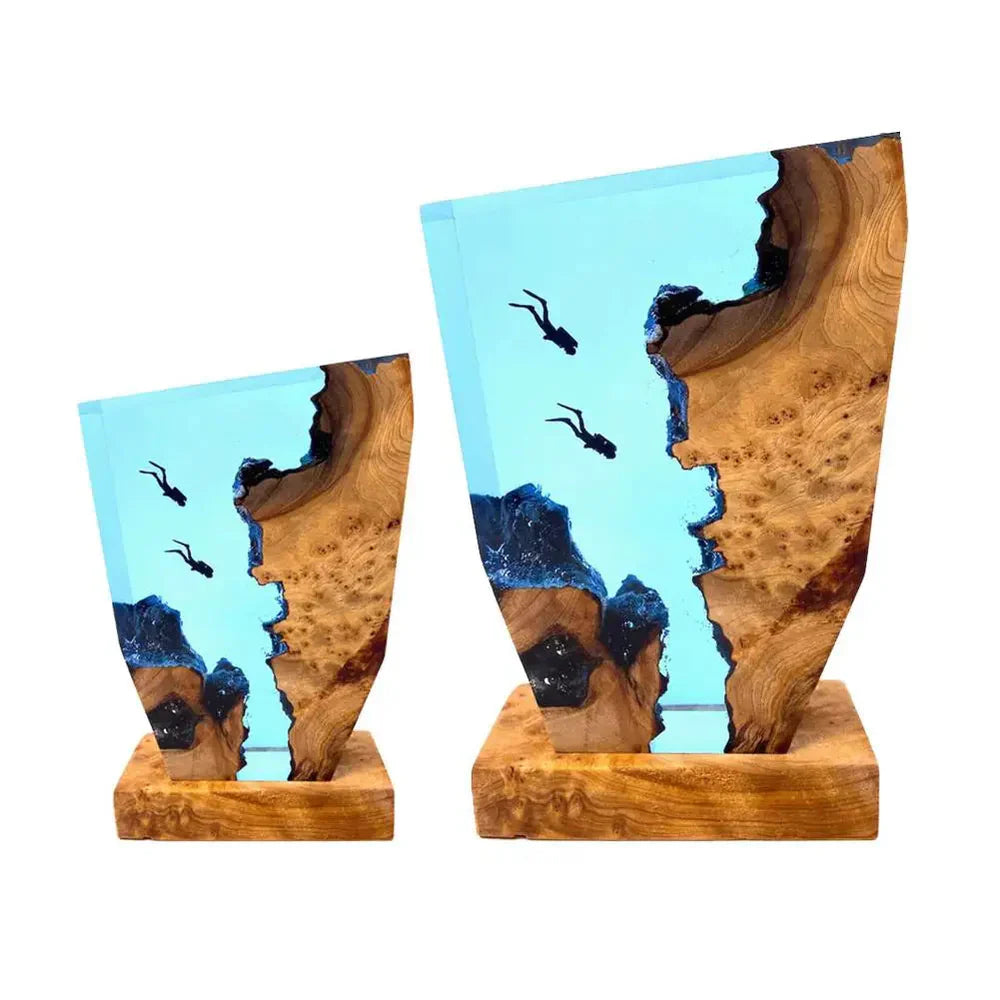 Wave LED-lampe i harpiks