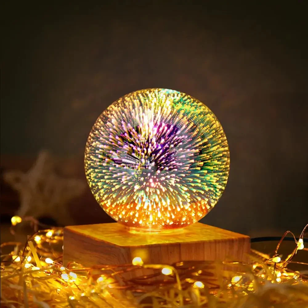 GlowSphere USB-krystalkuglelampe - magisk atmosfære i soveværelset