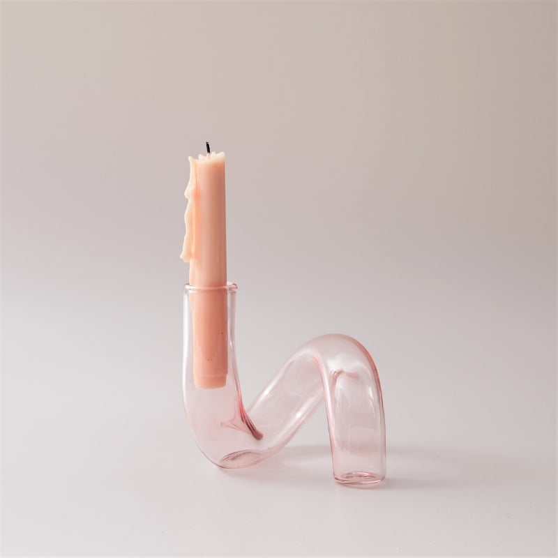GlassAura -  Elegante håndlavede glaslysestager og vaser