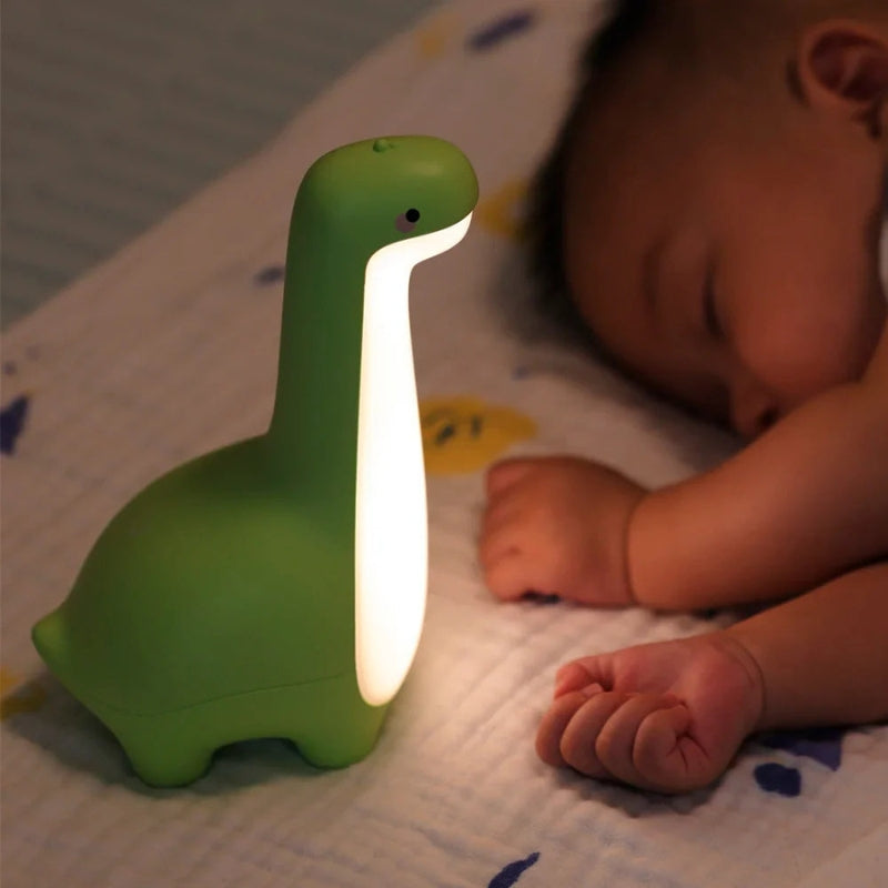 DinoGlow - Beroligende Natlampe til Børn i Dinosaurdesign