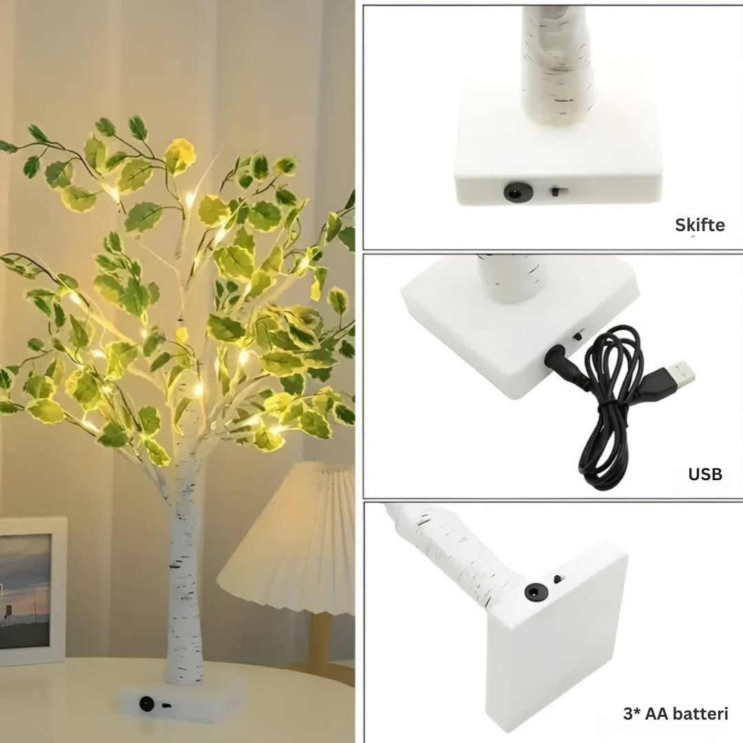 LeafLight - Unik trælampe