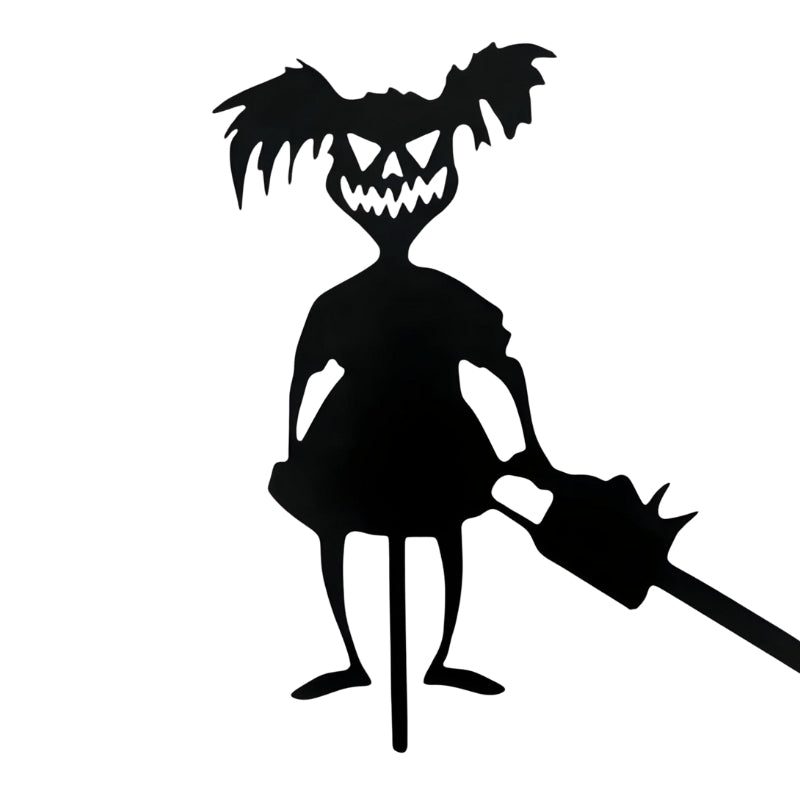 SpookyCharm Personliggørligt Halloween Havekort med Figurer – Udendørsdekoration