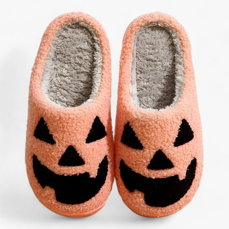 Monica Halloween hjemmesko – Klassiske slippers med græskar-motiv