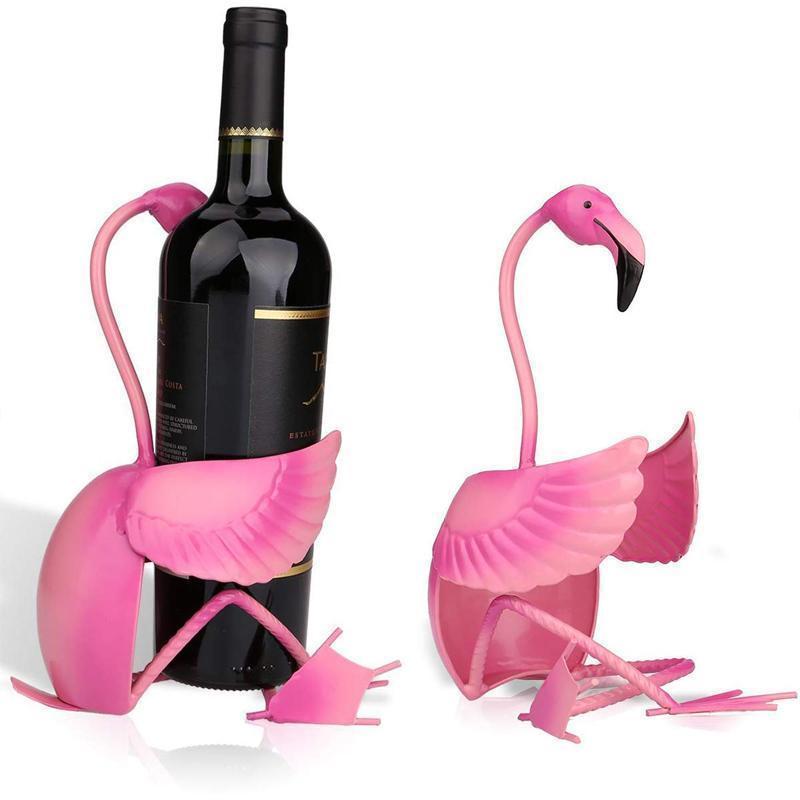 WineFlare Unik Flamingo Vinholder med Dekorative Detaljer
