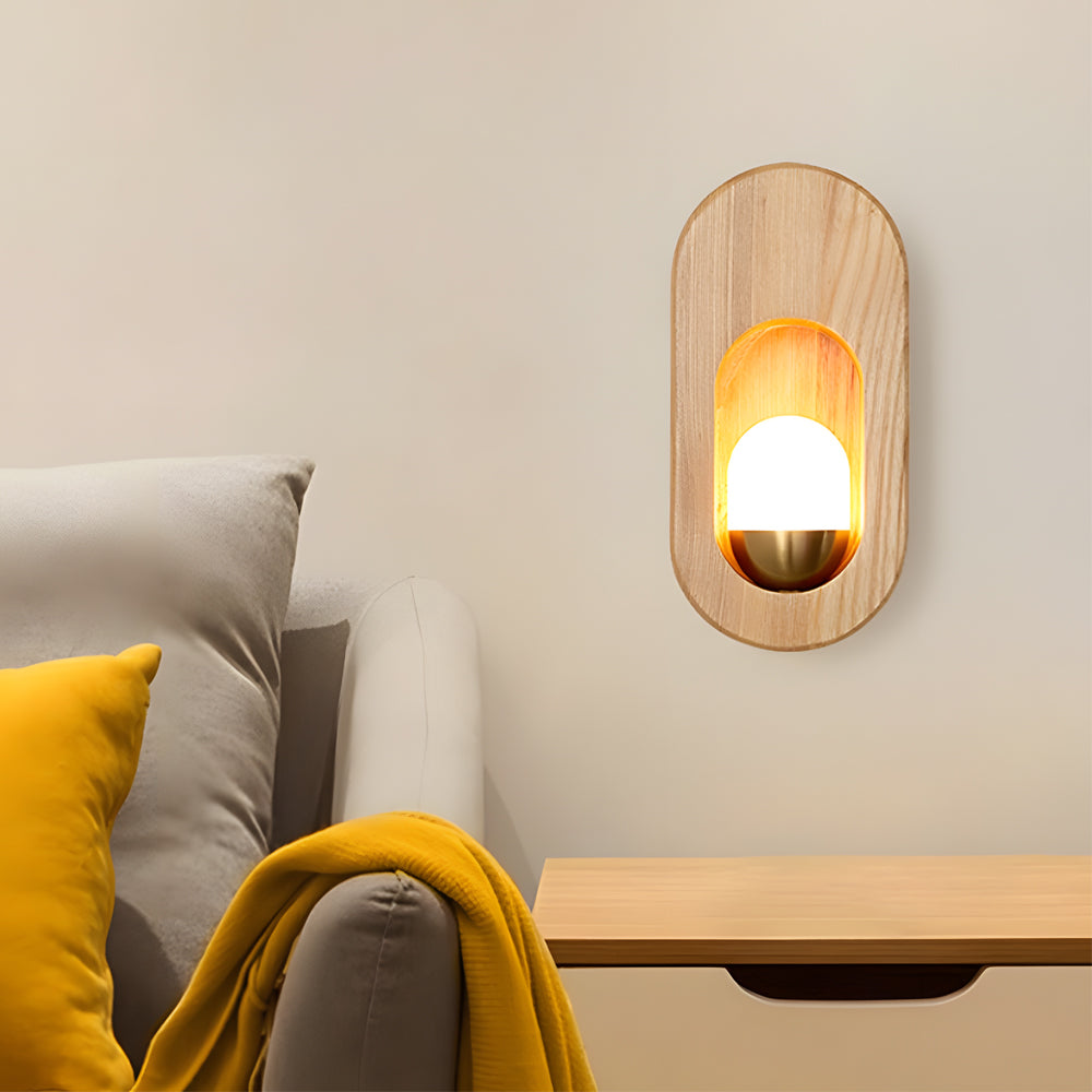 Glow - Moderne, buet væglampe med blødt LED-lys
