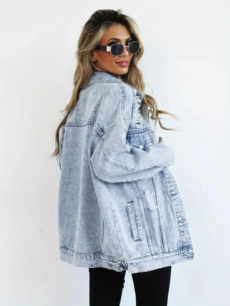 Luna - Oversized denimjakke