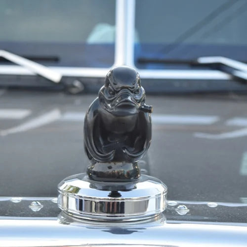 CarMascot- Stilfuldt krom ænderpynt