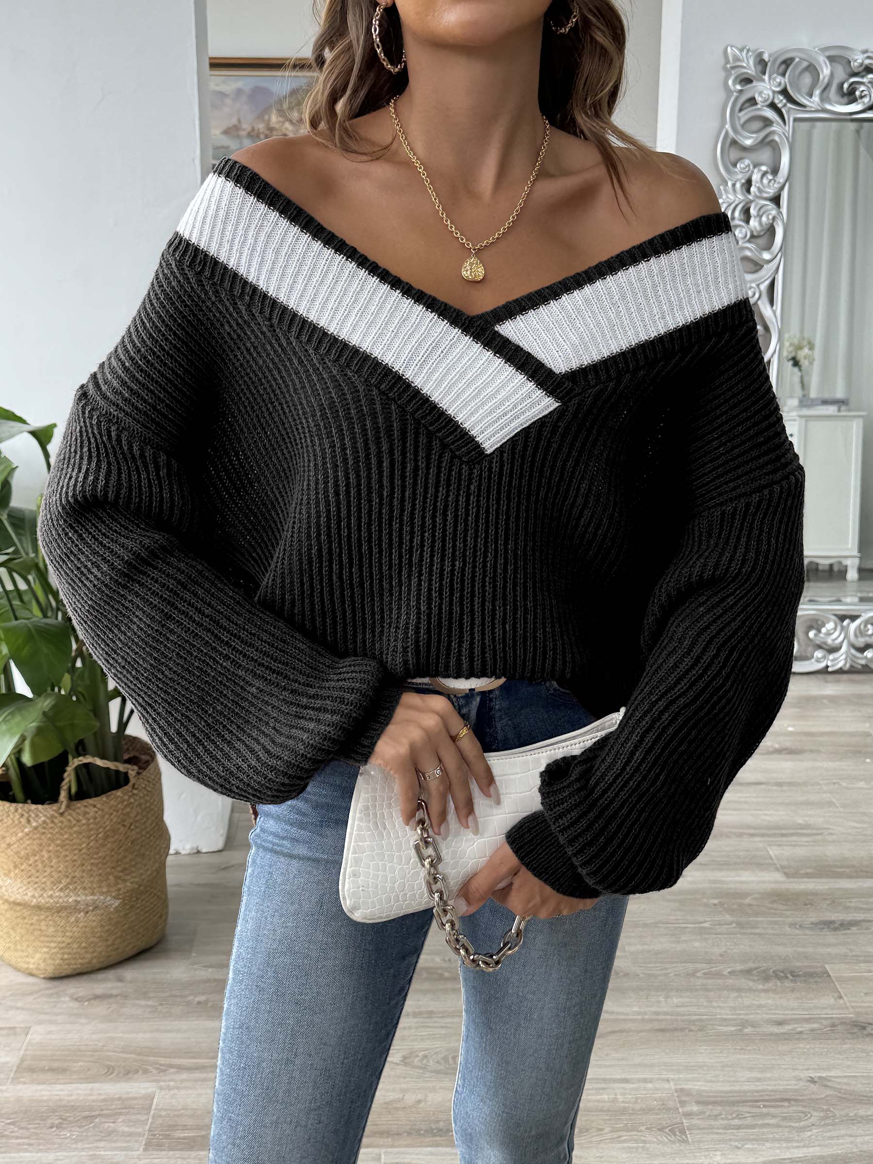 Sophia Blød og Løs Langærmet Pullover – Ultimativ Komfort & Stil