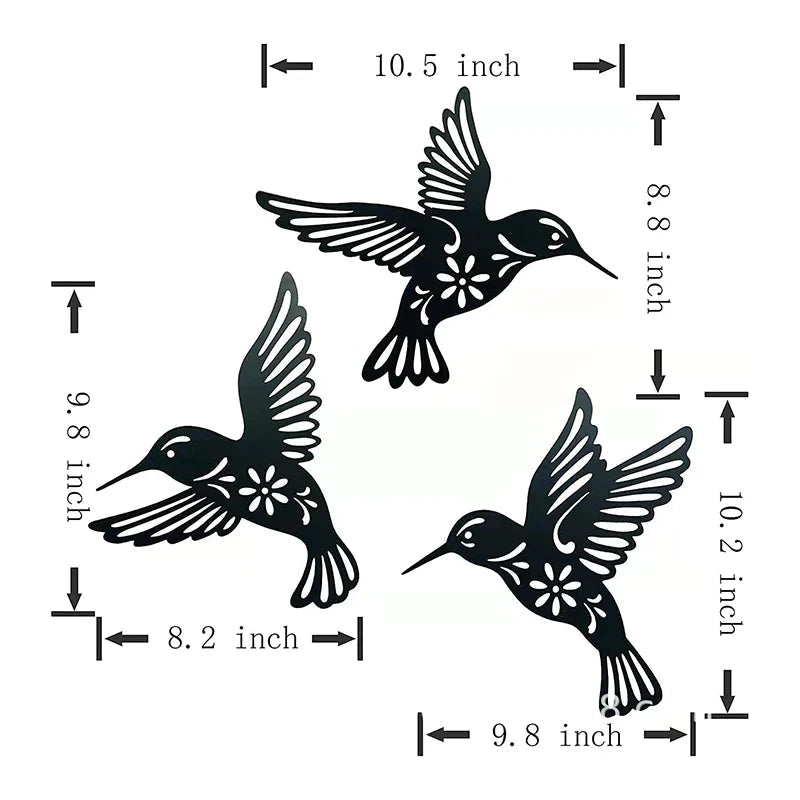 Nature'sFlight - Elegant kolibri-vægskulptur