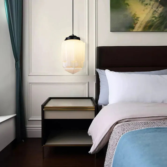 GeoGlow Elegant Geometrisk Hængelampe – Perfekt til Moderne Indretning