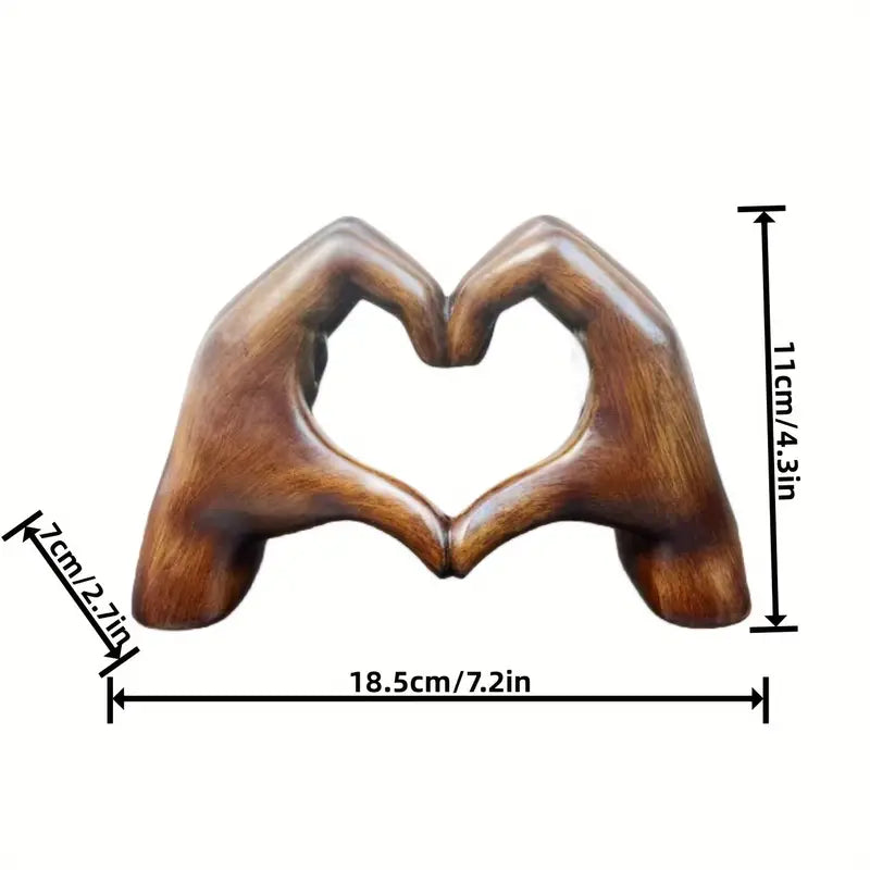 Lovenest Elegant harpiksskulptur - symbol på kærlighed og hengivenhed