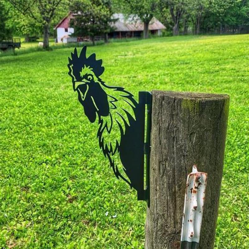 WildPost - Metal dyresilhuet Fence Toppers