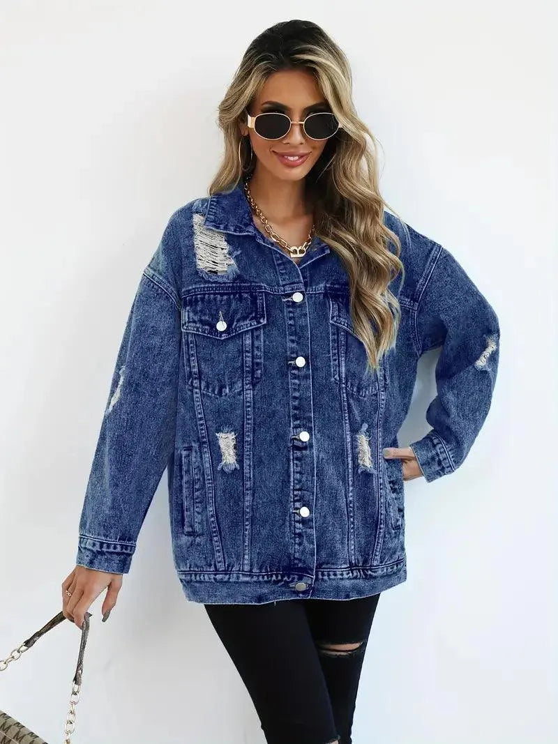 Luna - Oversized denimjakke