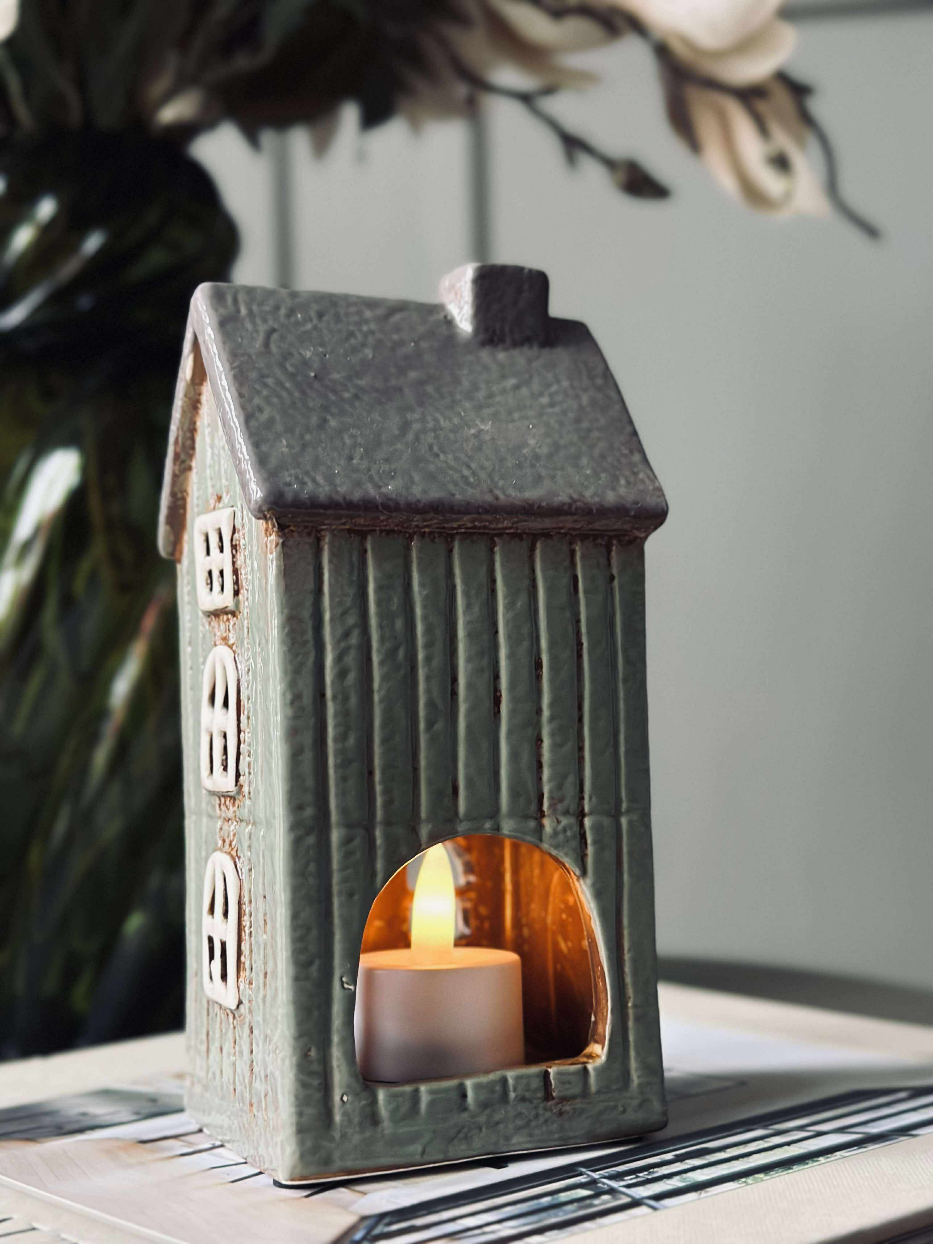 CozyHaus - Mini Hous lysestage til fyrfadslys og lysestager