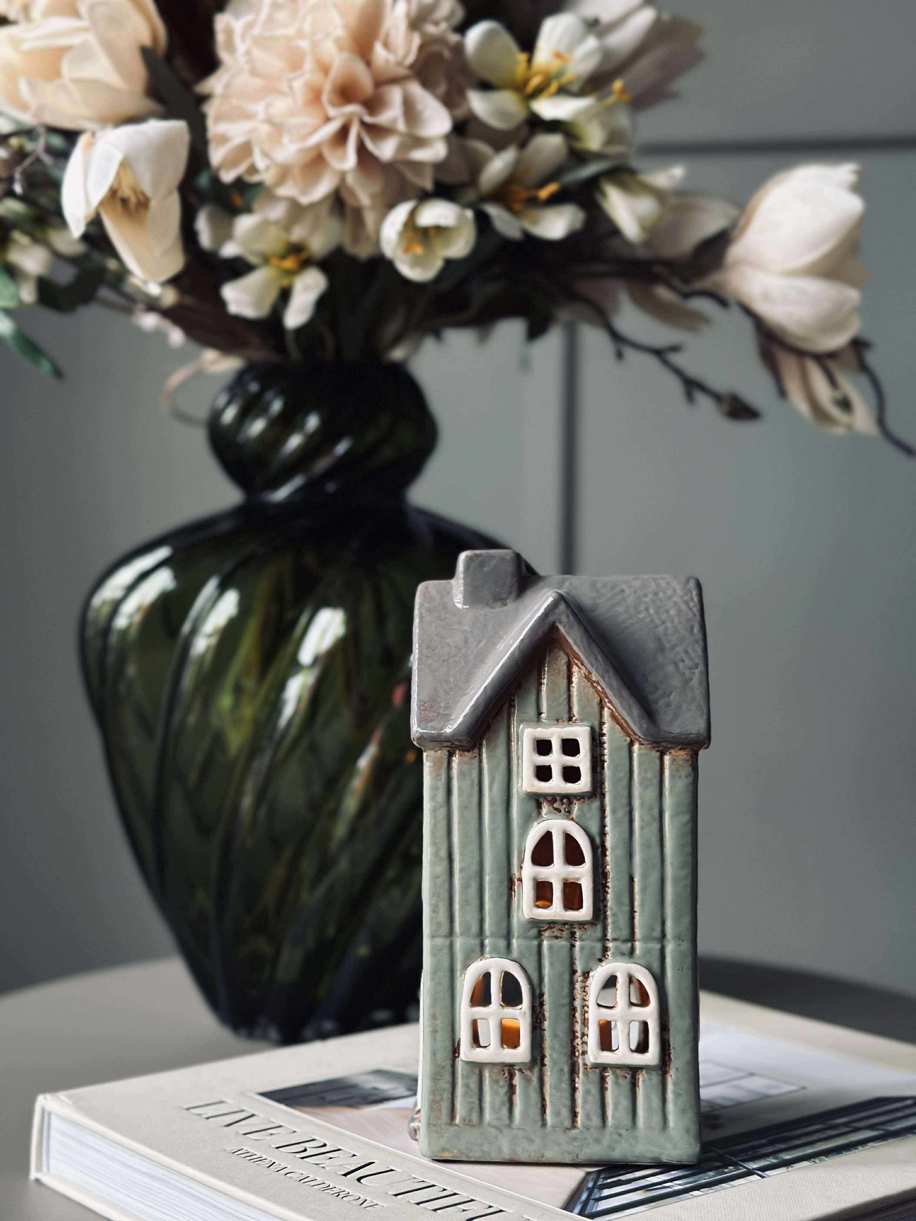 CozyHaus - Mini Hous lysestage til fyrfadslys og lysestager