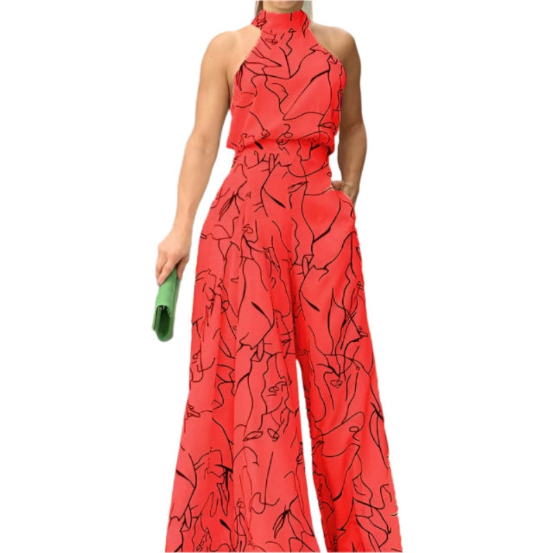 Grete - Elegant Halterneck Buksedragt