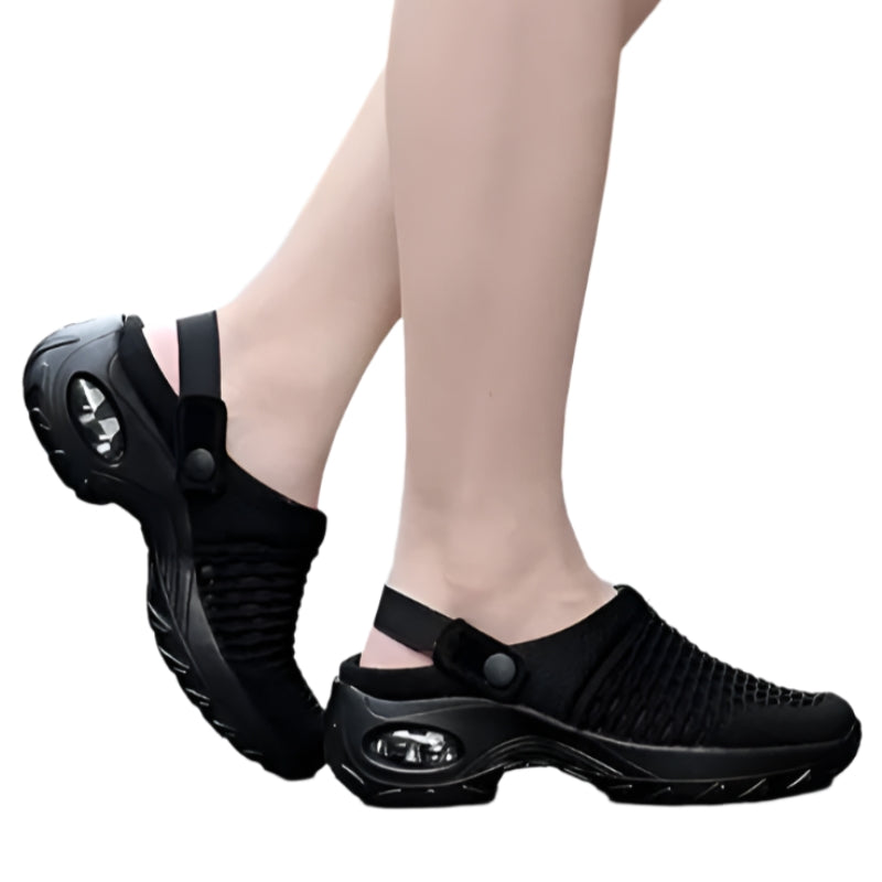 Belinda - Dame slip-on mesh vandresko med slingback-støtte