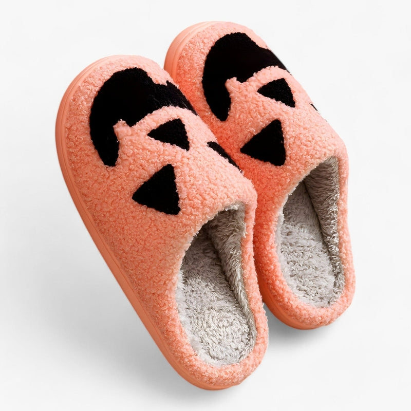 Monica Halloween hjemmesko – Klassiske slippers med græskar-motiv