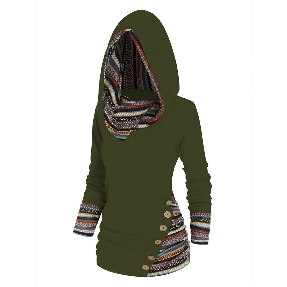 Astrid - Boheme hættetrøje med tribal trim