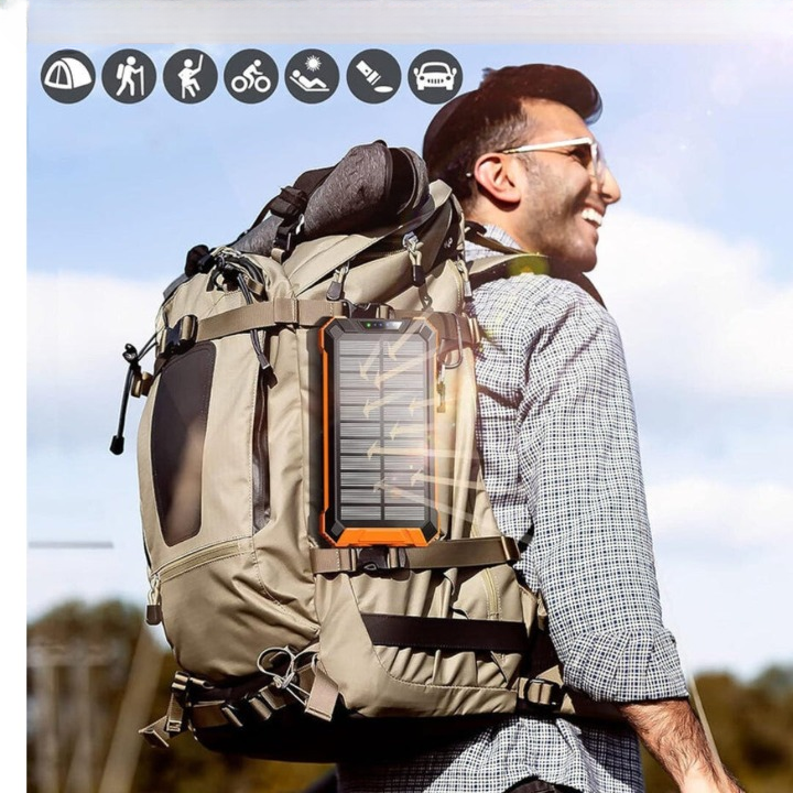 SunCharge - Solcellebatteri med flere porte