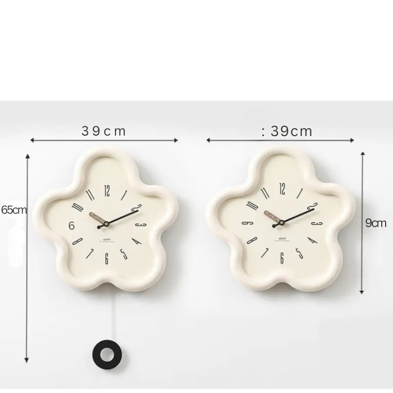 Viola – Blomstervægur med Lydløs Funktion og Elegant Design
