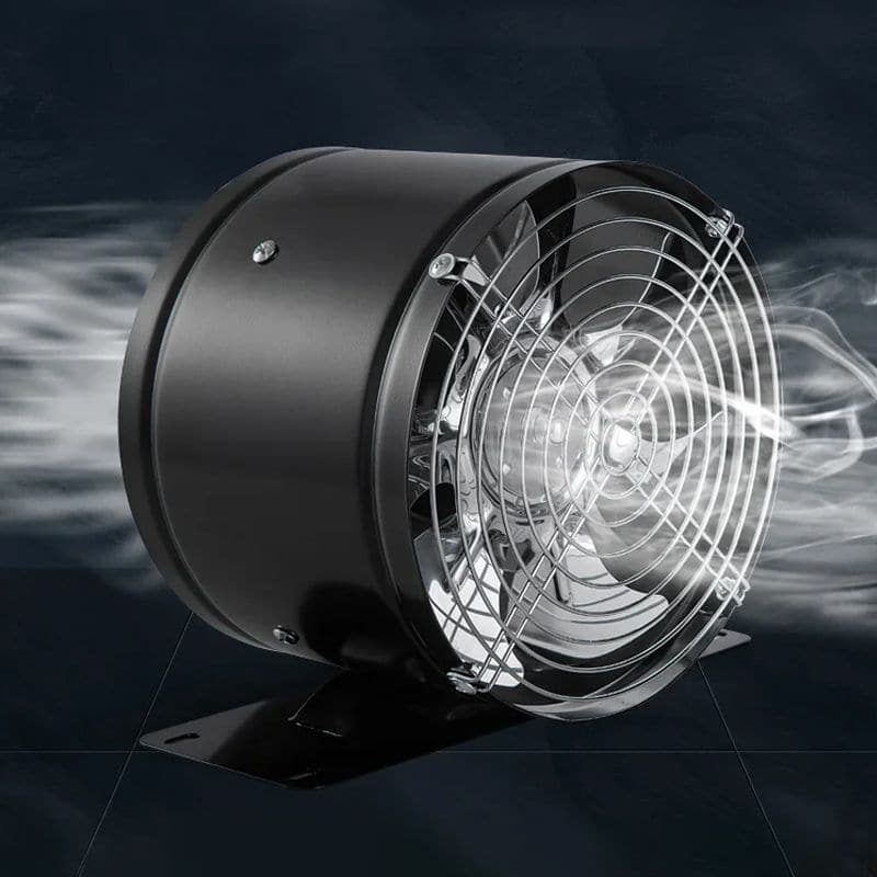 AeroBreeze - Cylindrisk Bordventilator med Metalgitter