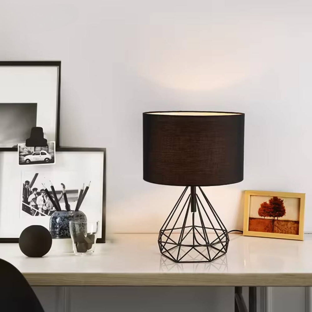 Moderne geometrisk wire bordlampe