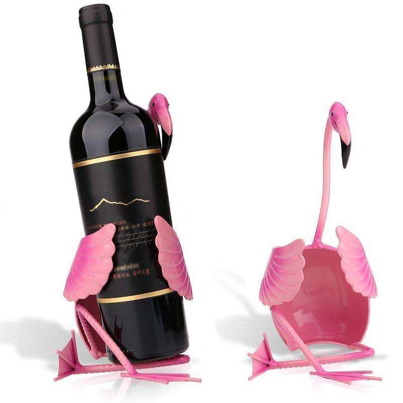 WineFlare Unik Flamingo Vinholder med Dekorative Detaljer