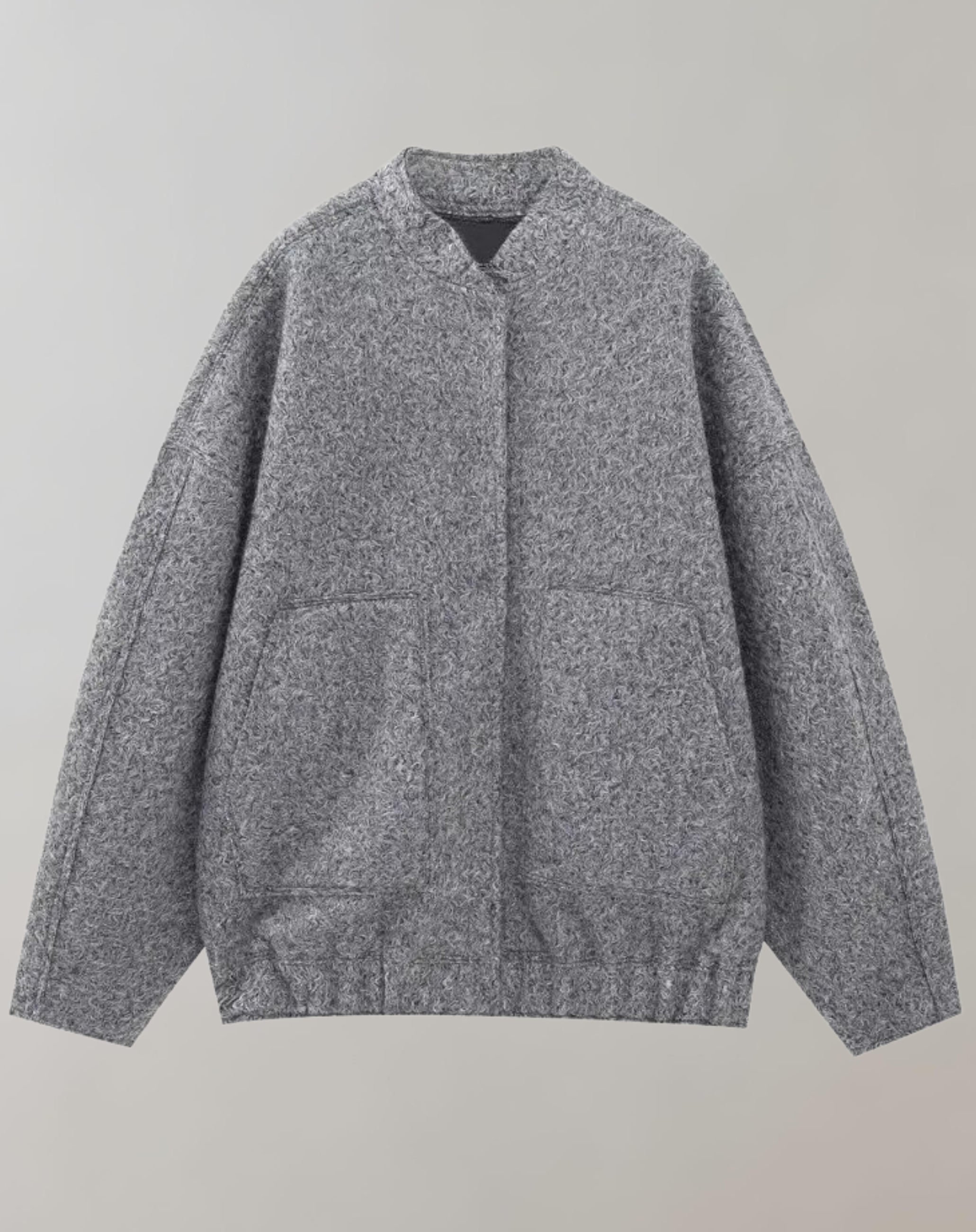 Sylvi - Oversized bomberjakke med knapper