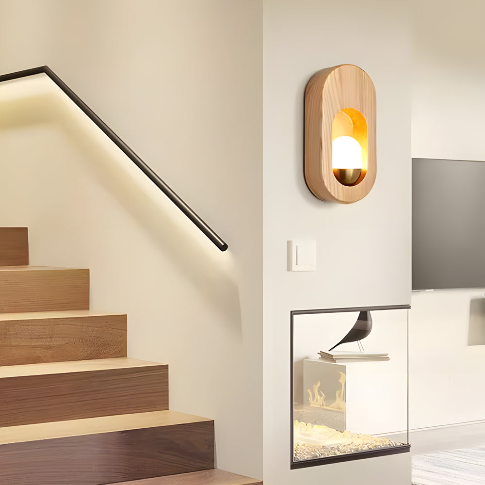 Glow - Moderne, buet væglampe med blødt LED-lys