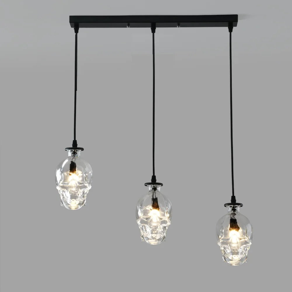 Glow LED-dødningehoved-pendel