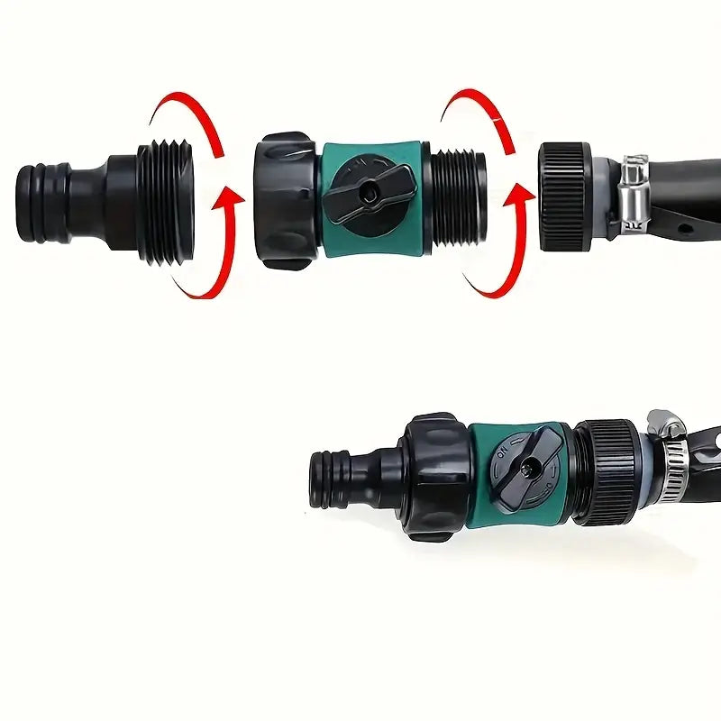 Universal trampolin sprinklersystem – sort PVC-slange med sprøjter til udendørs køling og leg i haven