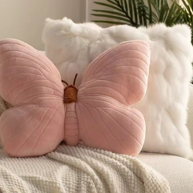 FluffyFly sommerfugle-pude