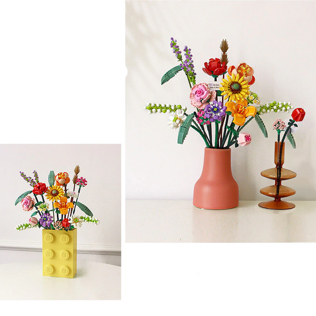 FloraBloom - 3D-blomsterbuket til rolige rum