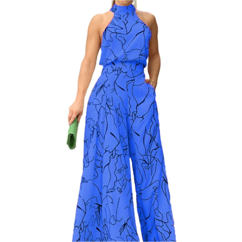 Grete - Elegant Halterneck Buksedragt