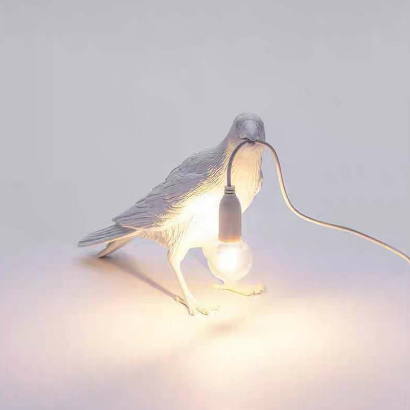 Luma - Dekorativ Bordlampe med Fugl