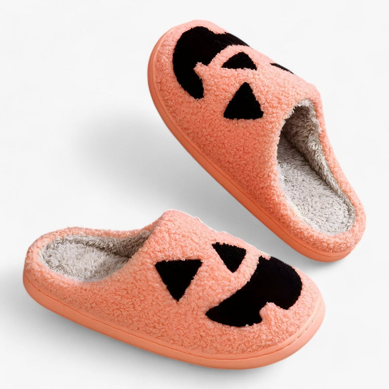 Monica Halloween hjemmesko – Klassiske slippers med græskar-motiv