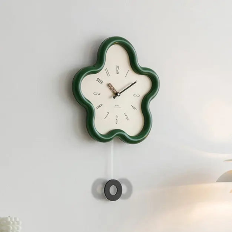 Viola – Blomstervægur med Lydløs Funktion og Elegant Design