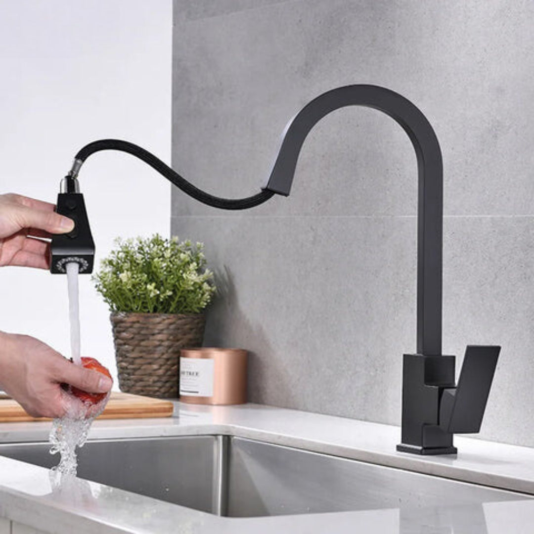 BlackMatte - Køkkenhane med Pull-Down sprøjte