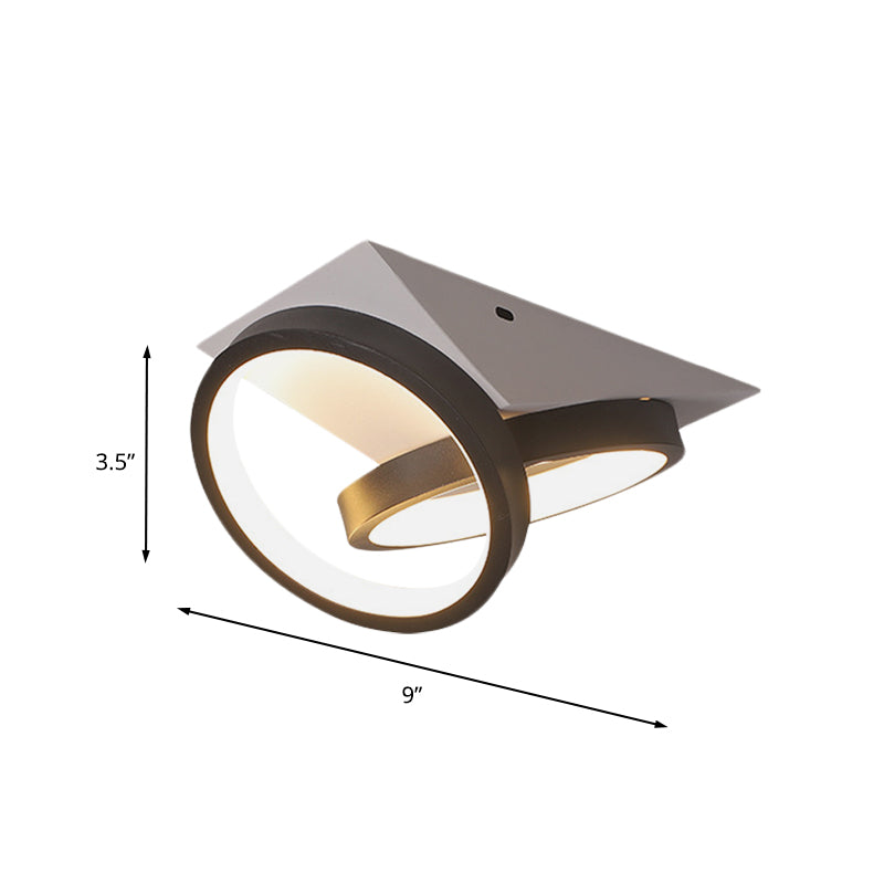 CircaGlow – Slank sort ringloftslampe